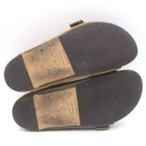 Isabel Marant Lennyo Grommet Studded Slide Sandals Camel Suede Size 37