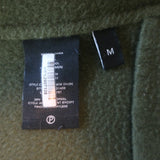 Theory Clairene Jacket Olive Green Double Face Wool-Cashmere Size Medium