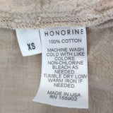 Honorine Giselle Tiered Mini Dress Beige Embroidered Cotton Size Extra Small