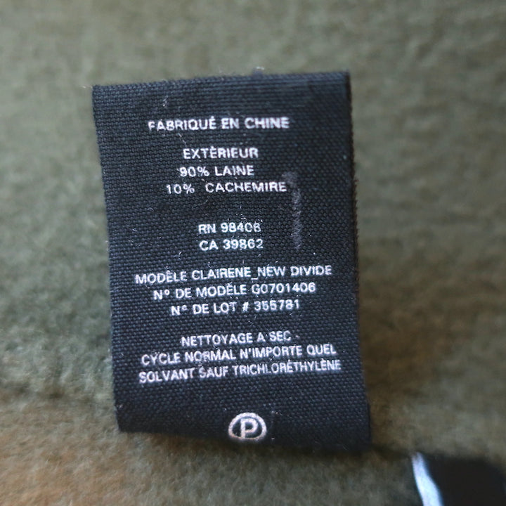 Theory Clairene Jacket Olive Green Double Face Wool-Cashmere Size Medium