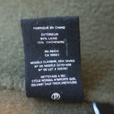 Theory Clairene Jacket Olive Green Double Face Wool-Cashmere Size Medium