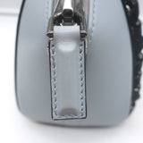 Givenchy Mini Antigona Woven Chain Satchel Sky Blue Leather Crossbody Bag