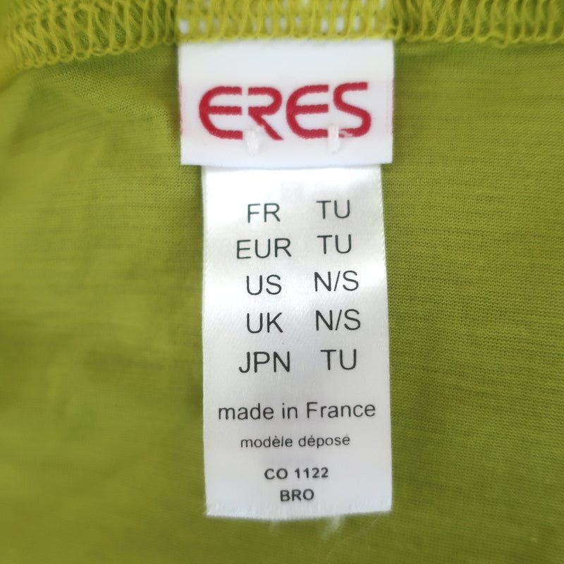 ERES Zephyr Pareo Cover-Up Wrap Skirt Lime Cotton Jersey One Size
