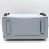 Givenchy Mini Antigona Woven Chain Satchel Sky Blue Leather Crossbody Bag