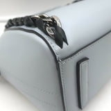 Givenchy Mini Antigona Woven Chain Satchel Sky Blue Leather Crossbody Bag