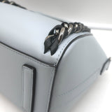 Givenchy Mini Antigona Woven Chain Satchel Sky Blue Leather Crossbody Bag