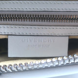 Givenchy Mini Antigona Woven Chain Satchel Sky Blue Leather Crossbody Bag