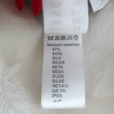 ERES Belted Robe Cream Floral Burnout Chiffon Size Medium/Large