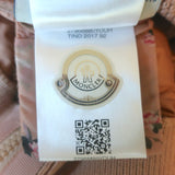 Moncler Magolione Tricot Alla Coreana Floral Knit Puffer Jacket Pink Size Small