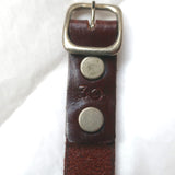 Calleen Cordero Lace-Up Wide Belt Black & Brown Scalloped Leather Size 30