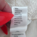 ERES Belted Robe Cream Floral Burnout Chiffon Size Medium/Large