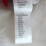 ERES Belted Robe Cream Floral Burnout Chiffon Size Medium/Large