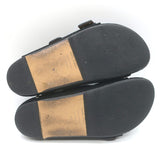 Isabel Marant Lennyo Grommet Studded Slide Sandals Black Suede Size 37