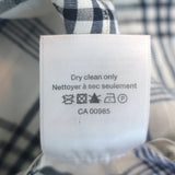 Veronica Beard Isabel Plaid Top Cream/Blue Size 8 Puff Sleeve Blouse