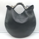 Givenchy Small Infinity Hobo Black Leather Shoulder Bag