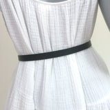 Celine Skinny Belt Black Leather Size 36