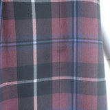 Jenni Kayne Plaid Sleeveless Shirt Dress Burgundy/Black Silk Size Small