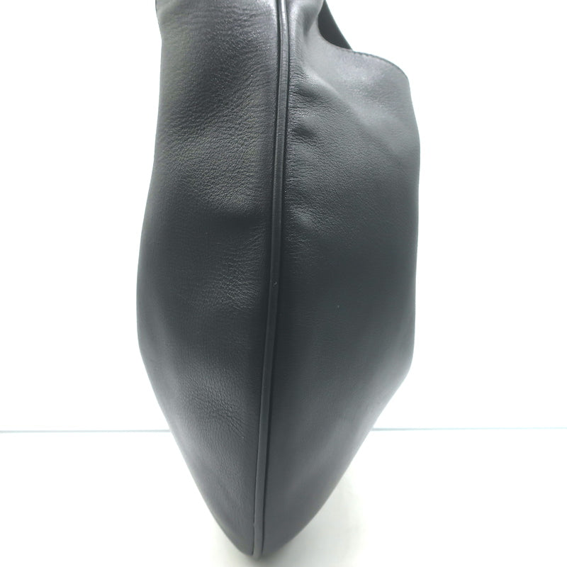 Givenchy Small Infinity Hobo Black Leather Shoulder Bag