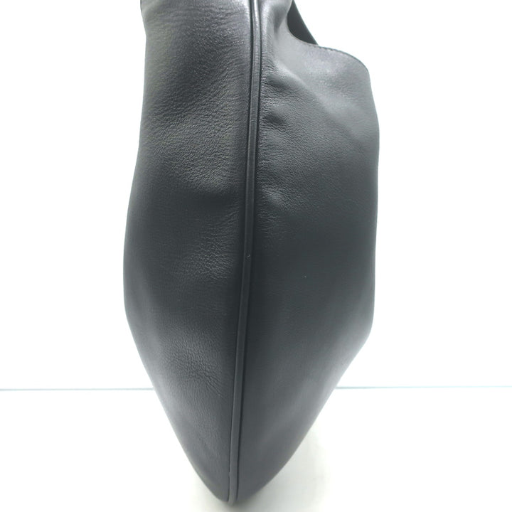 Givenchy Small Infinity Hobo Black Leather Shoulder Bag