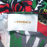 La DoubleJ Sleeveless Big Dress Floral Print Cotton Size Medium Tiered Maxi