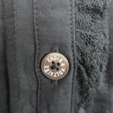 Zadig & Voltaire Timmy Tomboy Top Black Ruffled Cotton Size Extra Small