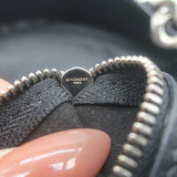 Givenchy Small Infinity Hobo Black Leather Shoulder Bag