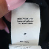 LoveShackFancy Edie Midi Dress Black Lace-Trimmed Cotton Size Extra Small