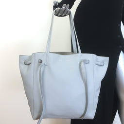 Celine Small Cabas Phantom Tote Blue Gray Soft Grained Leather