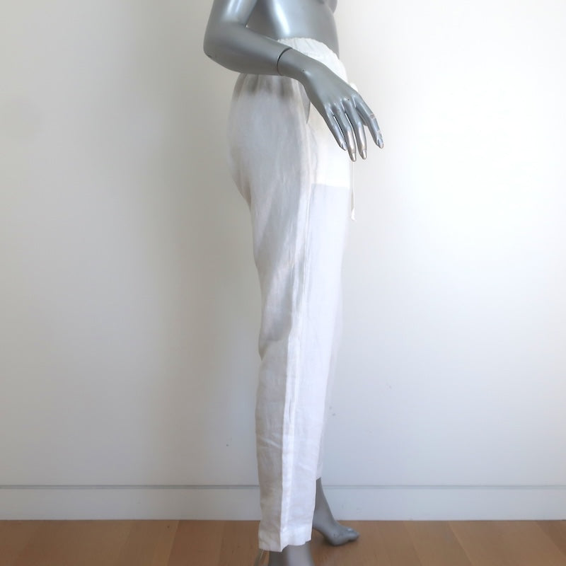 Enza Costa Linen Easy Pants White Size 2