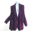 Dries Van Noten Blanchet Blazer Purple Pony Hair Size 42 One-Button Jacket NEW