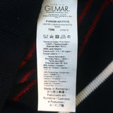 No. 21 Metallic-Striped Turtleneck Sweater Navy/Red Wool Size 36 NEW