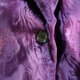 Dries Van Noten Blanchet Blazer Purple Pony Hair Size 42 One-Button Jacket NEW