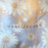 Marc Jacobs Daisy Print Shawl Scarf Light Blue/Multi Wool-Silk Gauze
