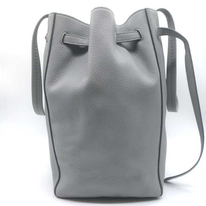 Celine Small Cabas Phantom Tote Blue Gray Soft Grained Leather