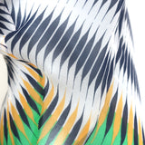 Diane von Furstenberg Printed Sheer Maxi Dress Multicolor Chiffon Size Small