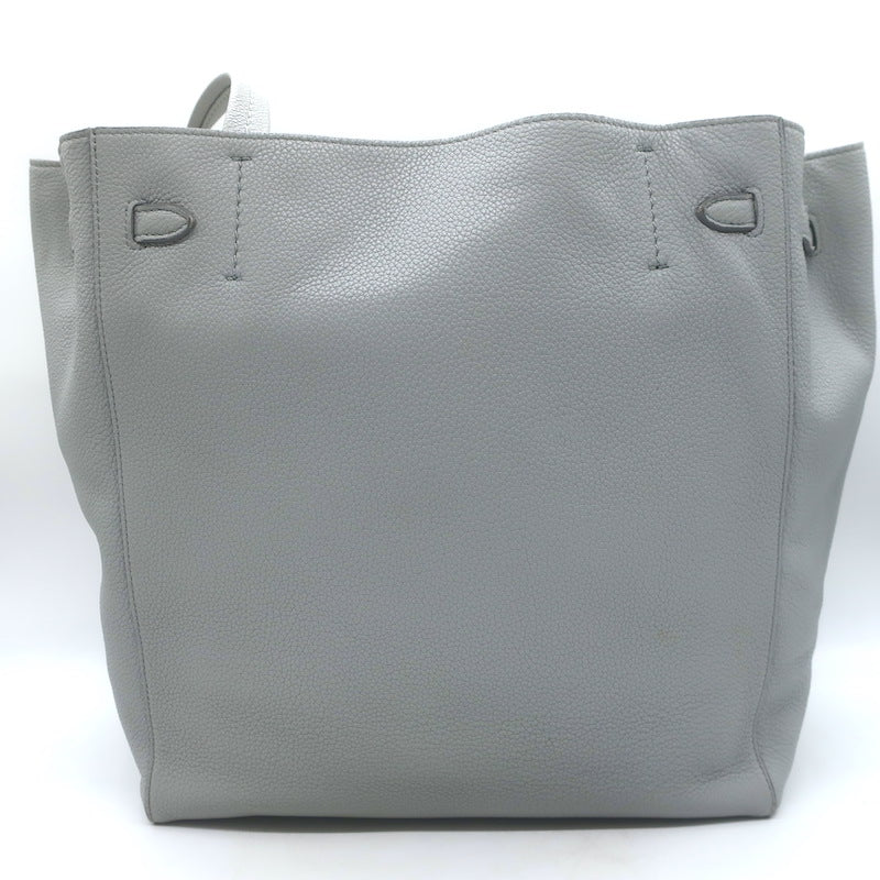 Celine Small Cabas Phantom Tote Blue Gray Soft Grained Leather