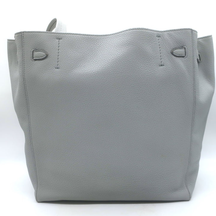 Celine Small Cabas Phantom Tote Blue Gray Soft Grained Leather