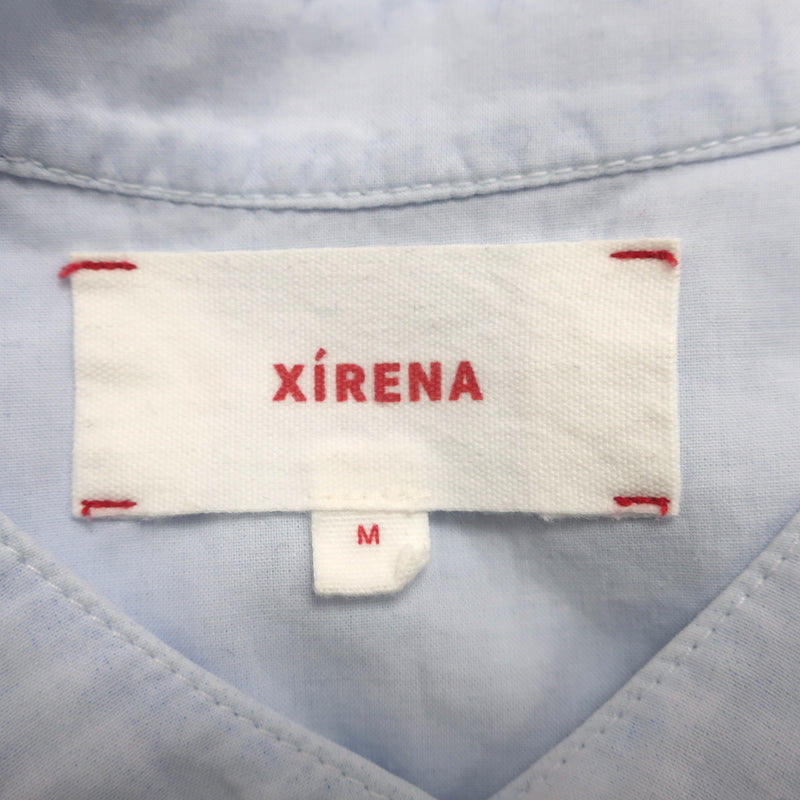 Xirena Flutter Sleeve Top Luna Light Blue Lace-Trim Cotton Size Medium