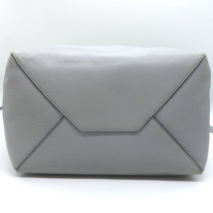 Celine Small Cabas Phantom Tote Blue Gray Soft Grained Leather
