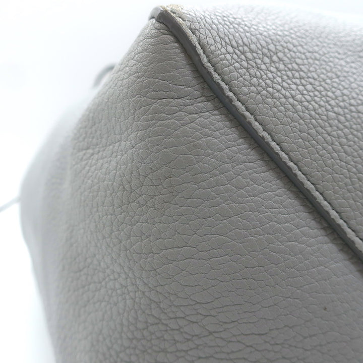 Celine Small Cabas Phantom Tote Blue Gray Soft Grained Leather