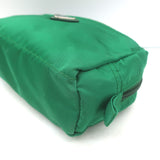 Prada Tessuto Front-Pocket Cosmetic Bag Emerald Green Nylon Small Pouch