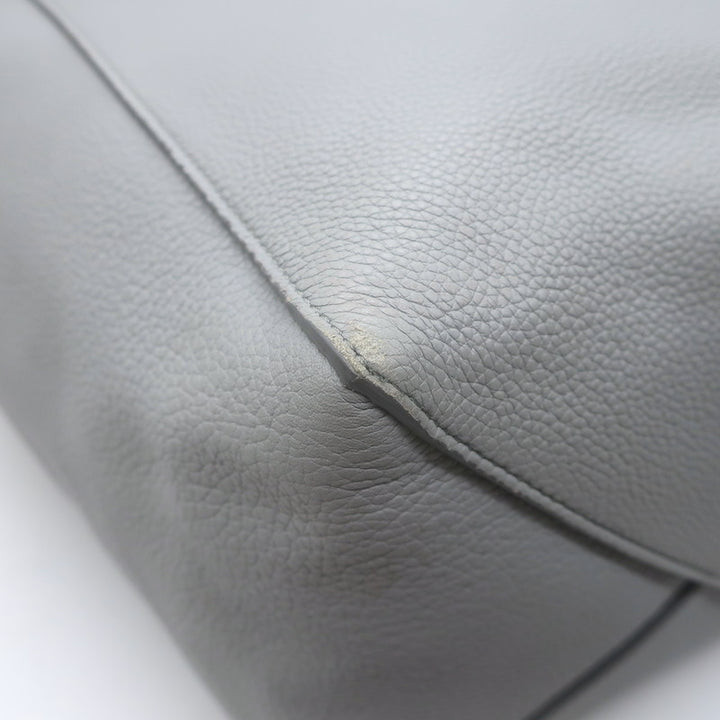Celine Small Cabas Phantom Tote Blue Gray Soft Grained Leather