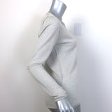 Zadig & Voltaire Nosfa Wings V-Neck Sweater Oatmeal Merino Wool Size Small