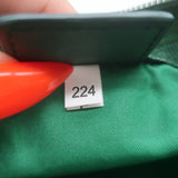 Prada Tessuto Front-Pocket Cosmetic Bag Emerald Green Nylon Small Pouch