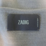 Zadig & Voltaire Nosfa Wings V-Neck Sweater Oatmeal Merino Wool Size Small