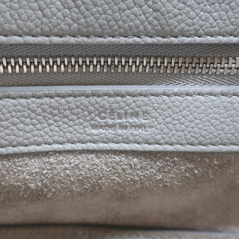 Celine Small Cabas Phantom Tote Blue Gray Soft Grained Leather