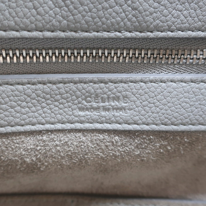 Celine Small Cabas Phantom Tote Blue Gray Soft Grained Leather
