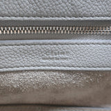 Celine Small Cabas Phantom Tote Blue Gray Soft Grained Leather