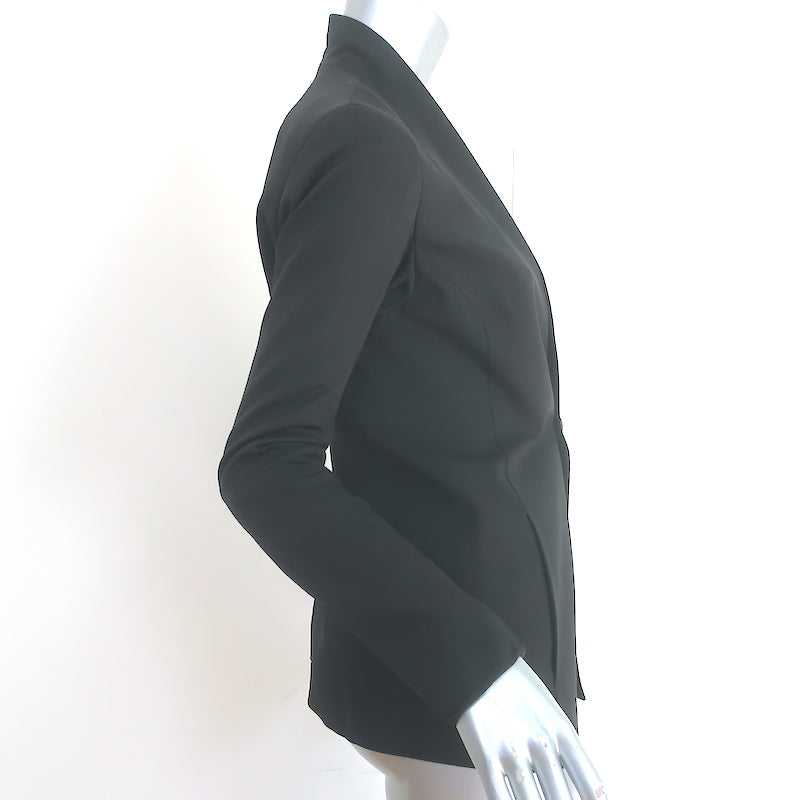 Rick Owens Blazer Black Wool-Silk Size 40 One-Button Jacket
