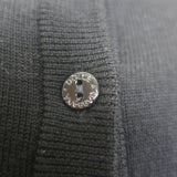 Dolce & Gabbana Floral-Embroidered Puff Sleeve Cardigan Black Wool Size 40